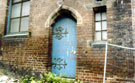 Doorway of St. Jude's Pentecostal Church originally St. Jude's Church School, Cupuola off Gibraltar Street