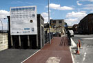 Construction of the Bailey Bridge, Five Weirs Walk across the River Don from Effingham Street