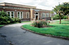 Manor Branch Library, Ridgeway Road, showing main entrance. Opened 17th March 1953