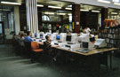 Interior of Manor Branch Library, Ridgeway Road showing the Peoples Network Computers