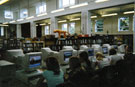 Interior of Manor Branch Library, Ridgeway Road showing the Peoples Network Computers