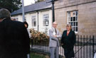 View: t03619 Helen Jackson, Labour M.P. for Hillsborough, at the plaque unveilling, Hillsborough Branch Library