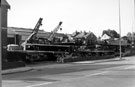 S. Harrison and Sons, haulage contractors, No. 310 Sheffield Road, Tinsley with the rear of housing on Dundas Street and Bawtry Road (right)