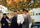 Sheffield Popular Arts -A Scene from the Suffragette Walking Tour outside the Cathedral, Church Street