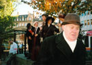 Sheffield Popular Arts - A Scene from the Suffragette Walking Tour outside the Cathedral, Church Street