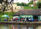 Dragon Boat Festival, Crookes Valley Park with Dam House, bar and restaurant  in the background