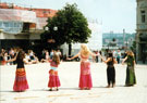 Sahar Wal Farashat (Arabic and Bollywood), Chance to Dance, Tudor Square with the Crucible Theatre during refurbishment in the background