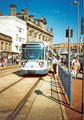 View: t03903 Supertram No. 7 bound for the Cathedral at the Fitzalan Square stop on Commercial Street