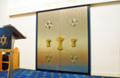 The Ark, the doorway to The Torah, interior of the Synagogue, Kingfield Hall, Psalter Lane 