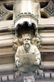 Carved detail, Yorkshire Bank, Fargate. Built originally in 1888-9 for the Yorkshire Penny Bank