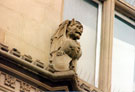 Carved detail, Carmel House, Fargate originally built 1889-92 for the Y.M.C.A.