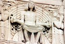 Knowledge, carved detail, Central Library, Surrey Street