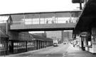 View: t04106 Ponds Street Bus Station footbridge looking towards Sheaf House