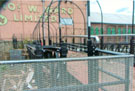 Debris left after the Flood of 25th June 2007, Five Weirs Walk on Bailey Bridge, Effingham Street