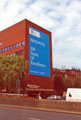 Sign on the Alfred Denny Building, Western Bank advertising University of Sheffield Centenary Celebrations