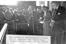 View: t04324 The Ceremony of Acknowledgement and thanks with Bishop Moverley and Mr. Gerard Young in Sheffield Cathedral (The Old Church)