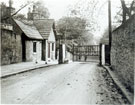 The Lodge and Gate, Park Lane with the walls of Southbourne left