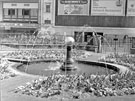 View: t04642 Barkers Pool Garden with the Gaumont Cinema in the background