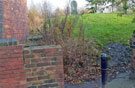 Five Weirs Walk exit/ entrance to Attercliffe Cemetery 