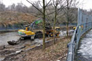 Clean up and repair of June 2007 flood damage of the River Don, Five Weirs Walk near Stevenson Road Bridge