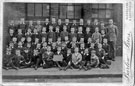 Standard IV and teacher, class photograph, St. Matthias Church School, Parliament Street