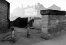 Footpath from Weedon Street to Weir Head at Brightside Bridge with Jessop Saville Ltd., Brightside Works in the background