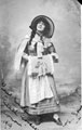 Signed portrait of Rispah Goodacre in costume for an Amateur Dramatic performance