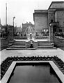 City Hall looking towards Division Street from City Hall Gardens, also known as Balm Green Gardens, (which were funded by J.G. Graves)