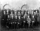 Group connected with J.G. Graves, possibly Telegraph and Star printing room staff, second from right, front row, possibly the late Stanley E. Ford.