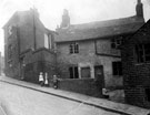 Cottages on High Street Lane, Park. Bard Street at top of road