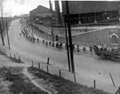 Cyclists along Sheffield Road, Templeborough