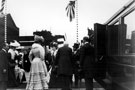 View: u01222 After launching the Japanese battleship Katori built by Messrs.Vickers Sons and Maxim at Barrow the day before, Prince and Princess Arisugawa detrained at a special platform erected at the River Don Works to see the guns for the Katori being made