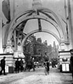 View: u01516 Decorative arch on Fitzwilliam Street at junction with Chester Street to celebrate the royal visit of King Edward VII and Queen Alexandra