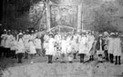 May Day celebrations. Girls from Darnall Parish Church Sunday Schools