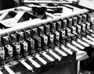 Pantograph marking machine, knife production, Cooper Bros and Sons Ltd., manufacturers of silver, electro plate and stainless cutlery, Don Plate Works, No. 44 Arundel Street