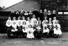 Children of Tinsley Church of England School, with teddy bears