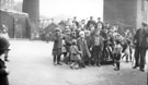 Oborne Street Playground, Burngreave. Buildings in background belong to Bridgehouses Goods Depot. Playground built on the site of Court No. 4, Oborne Street