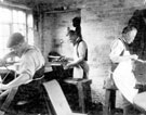 Stitching the belts, held in the horses, Renton, Holdsworth and Co. Ltd., Colliery Engineers, No 49, Norfolk Street