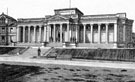 Mappin Art Gallery in Weston Park. Built in the Greek Ionic style, from designs by Flockton and Gibbs, architects. Opened July 27th, 1887 by Sir Frederick T. Mappin