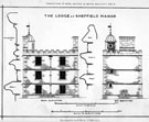 The Turret Lodge at Sheffield Manor. Back and end elevation