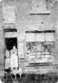 Tobacconist, 134, Attercliffe Common with Harriet Jones (nee Ogden) and daughter in the doorway