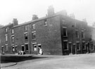 Junction of Doncaster Street, left, and Shepherd Street, right, Netherthorpe. Court No. 6, Shepherd Street at rear of properties