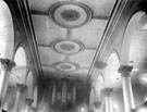 Ceiling in St. Paul's Church, Pinstone Street, prior to demolition in 1938. The Church was built by subscription in 1720-1, an edifice in the Italian style