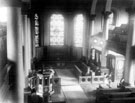 Interior of St. Paul's Church, Pinstone Street, prior to demolition in 1938. The Church was built by subscription in 1720-1, an edifice in the Italian style