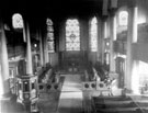 Interior of St. Paul's Church, Pinstone Street, prior to demolition in 1938. The Church was built by subscription in 1720-1, an edifice in the Italian style