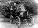 Panhard Lavassor car driven by G.H. Golightly's father (who died early in the First World War). Possibly taken at Dore