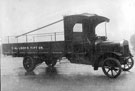 Durham Churchill lorry with chain drive and solid tyres. Body and cab built by Golightly Bros. Lorry operated by T. Allsopp, Tipton. Reg. No. Wa 11