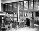 Entrance and staff enclosure,  Park Junior Branch Library, Duke Street