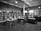 Park Library, Duke Street, showing the view from the office of the adult lending library