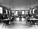 View: u03000 Junior Lending towards entrance and staff enclosure, Hillsborough Library, Middlewood Road, Hillsborough Park. Formerly Hillsborough Hall and built in the 18th century by Thos. Steade, grandfather of Pegge-Burnell.